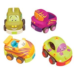 B. Toys Wheeee-ls! 4 Pull-Back Toy Vehicles